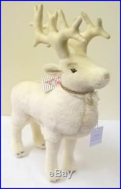 006654 Steiff Winter Reindeer White Alpaca 32 cm with Swarovski crystals