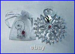 1 Waterford Snowflakes Wishes Love Cranberry Christmas Ornament 10th Ed. NIB