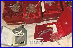 10 PCS Waterford Crystal vintage Christmas Ornaments