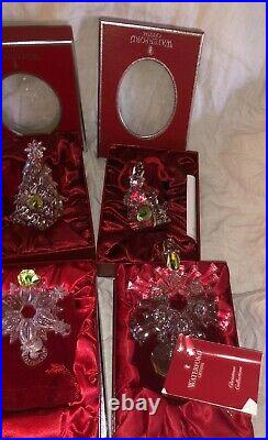 10 PCS Waterford Crystal vintage Christmas Ornaments