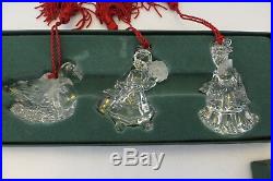 12 Days Of Christmas Waterford Marquis Lead Crystal Ornaments Series 3 Mib