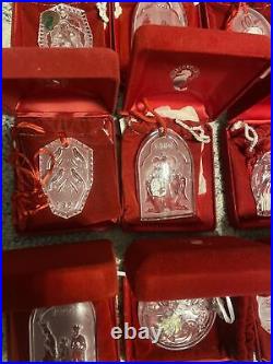 (12) Waterford Christmas Ornament Crystals