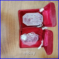 12 Waterford Crystal 12 Days of Christmas 82-95 Ornaments Boxes & Pouches set