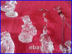 12 Waterford Crystal 12 Days of Christmas Ornaments Mixed Lot No Boxes