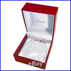 $150 Baccarat Crystal Diamant Bauble 3 Round Ornament New in Box 2807394