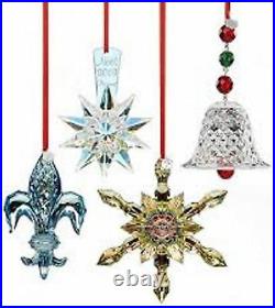 $160 Baccarat Crystal 2013 Fleur De Lys Blue Ornament NEW IN BOX 2804707 pendant