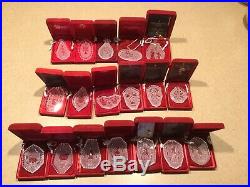 18 Waterford Christmas Ornament Lot 1982 2000