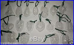 18 Waterford Crystal 12 Days Christmas Ornaments Annual 1978-1992 Includes 1982