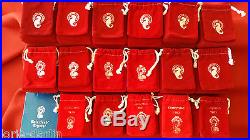 18 Waterford Crystal 12 Days Of Christmas Ornament Set 1978 1995 INC 1982 EUC