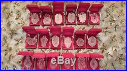 18 Waterford Crystal 12 Days Of Christmas Ornament Set 1978 1995 INC 1982 NICE