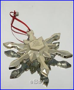 195 Baccarat Crystal Noel Gold Snowflake Ornament 2015 Christmas Tree New in Box