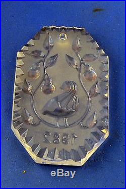 1982 Waterford Crystal 12 Days of Christmas Ornament Partridge