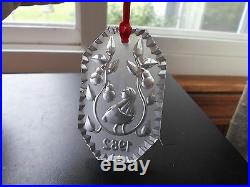 1982 Waterford Crystal Ornament, 12 Days of Christmas, Partridg in a Pare Tree