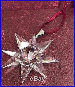 1991 Swarovski Crystal Annual Christmas Ornament Star Snowflake