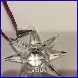 1991 Swarovski Crystal Annual Christmas Snowflake Ornament No Box