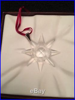 1991 Swarovski Crystal Christmas Ornament Star Snowflake Nib
