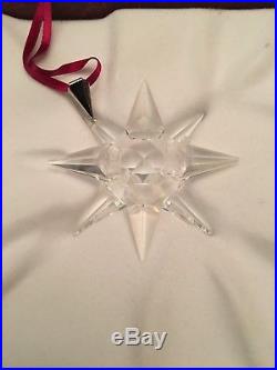 1991 Swarovski Crystal Christmas Ornament Star Snowflake Nib