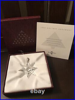 1991 Swarovski Holiday Crystal Ornament, US Version Annual Edition, in box RARE