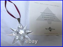 1991 Swarovski Holiday Crystal Ornament, US Version Annual Edition, in box RARE