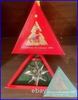 1991 Swarovski PERFECT LOOK It's Flawless Annual Ornament, MIB Complete