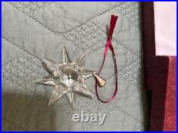 1991 Swarovski holiday ornament, mint condition, rare, hard to find with COA
