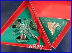 1992 SWAROVSKI CRYSTAL ANNUAL CHRISTMAS ORNAMENT STAR SNOWFLAKE with box & COA