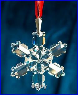 1992 Swarovski 2nd Annual Christmas Ornament Crystal Snowflake, Rare No Box
