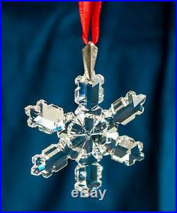 1992 Swarovski 2nd Annual Christmas Ornament Crystal Snowflake, Rare No Box
