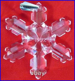 1992 Swarovski Christmas Crystal Ornament, Limited Edition, 9445 NR 092 002