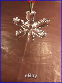 1992 Swarovski Crystal Annual Ornament 168690 Christmas Star Snowflake
