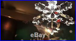 1992 Swarovski Crystal Annual Snowflake Ornament Holiday Christmas Season Gift