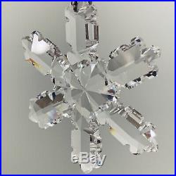 1992 Swarovski Crystal Annual Snowflake Ornament Holiday Season Gift Christmas