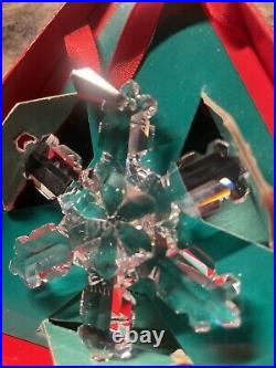 1992 Swarovski Crystal Annual Snowflake Ornament, Original Box COA