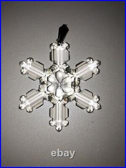 1992 Swarovski Crystal Annual Snowflake Ornament, Original Box Christmas