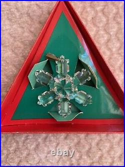 1992 Swarovski Crystal Annual Snowflake Ornament, Original Box Dead Stock