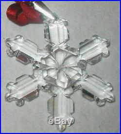 1992 Swarovski Crystal Christmas Ornament Star Excellent In Box Papers Austrian