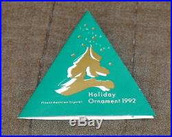 1992 Swarovski Crystal Holiday Christmas Snowflake Ornament & Box