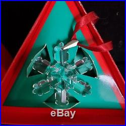 1992 Swarovski Crystal Holiday Christmas Snowflake Ornament Orig Box