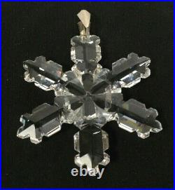 1992 Swarovski Crystal Holiday Ornament NO COA Slightly Worn Original Box