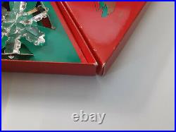 1992 Swarovski Crystal Snowflake Ornament in original box with COA. EXCLT. COND