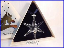 1993 Ltd Edition Swarovski Austria Crystal STAR CHRISTMAS ORNAMENT SNOWFLAKE
