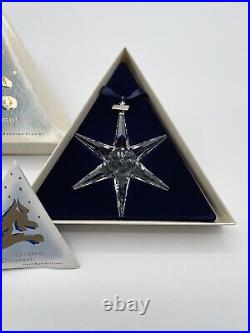 1993 Swarovski Crystal 3 Annual Christmas Holiday Ornament Box Cert 174969