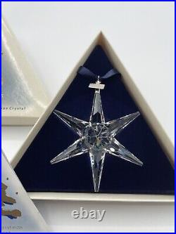 1993 Swarovski Crystal 3 Annual Christmas Holiday Ornament Box Cert 174969