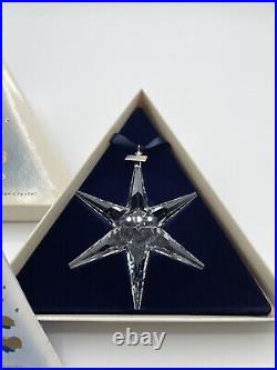 1993 Swarovski Crystal 3 Annual Christmas Holiday Ornament Box Cert 174969