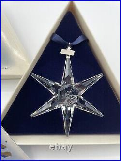 1993 Swarovski Crystal 3 Annual Christmas Holiday Ornament Box Cert 174969