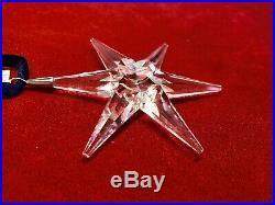 1993 Swarovski Crystal Annual Christmas Ornament Snowflake Mint Box Top Only