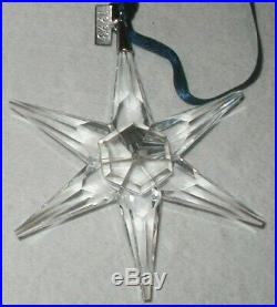 1993 Swarovski Crystal Christmas Ornament Star Mint In Box Austrian