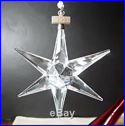 1993 Swarovski Crystal Christmas Ornament, no box, Mint