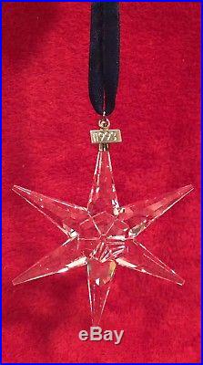 1993 Swarovski Crystal Christmas Snowflake Star Ornament Free Priority Shipping