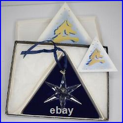 1993 Swarovski Crystal Holiday Christmas Star Snowflake Ornament in Box